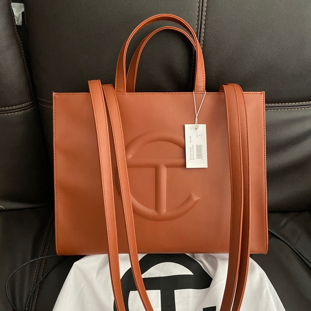 Telfar Medium Tan Shopping Bag